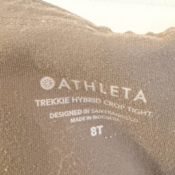 Athleta Trekkie Hybrid Crop Tight Pants - Size 8 Tall - Picture 7 of 8
